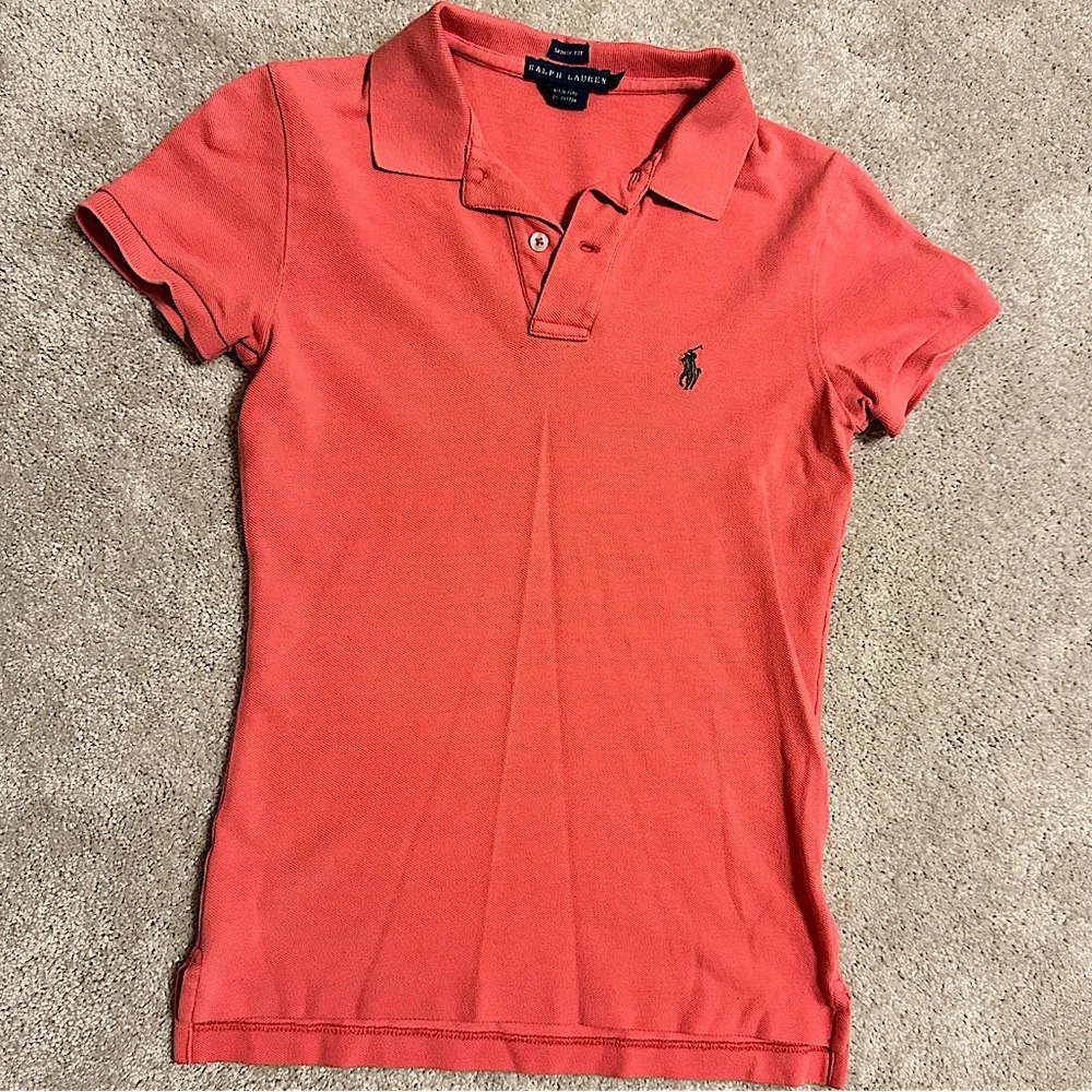 Ralph Lauren boys salmon polo shirt